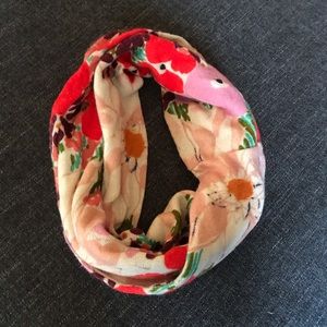 Anthropologie Floral Cowl Neck Scarf